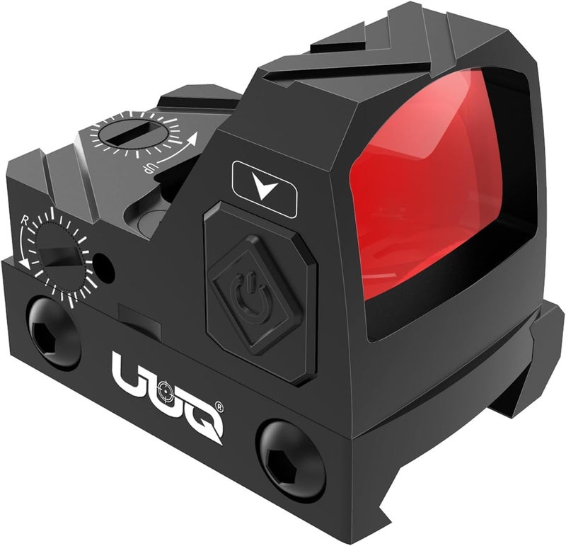 UUQ Mini Reflex Red Dot Sight Shake Awake Optic Sight for Rifles, Pistols and Shotguns 2MOA,12 Brightness Adjustment Red Dot Scope,Suitable for RMR or 20mm Picatinny/Weaver Rail… - Image 1